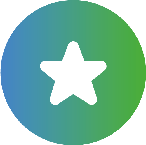Estrela em círculo simbolizando liderança